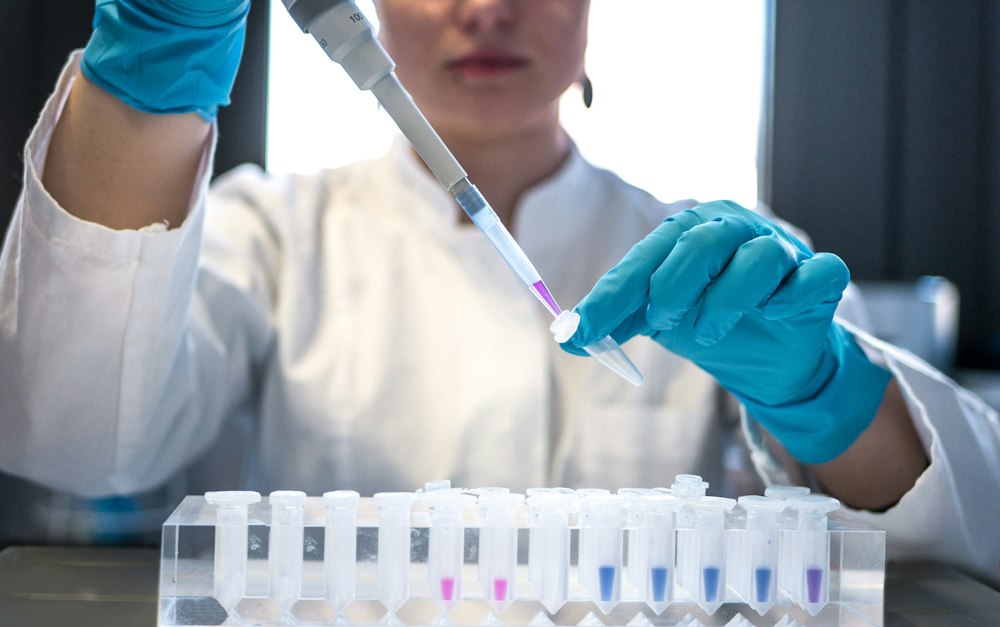 Lab test tubes and safety analysis